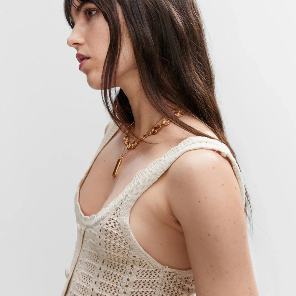 Mango Cream Crochet Dress - Picture 6 of 6